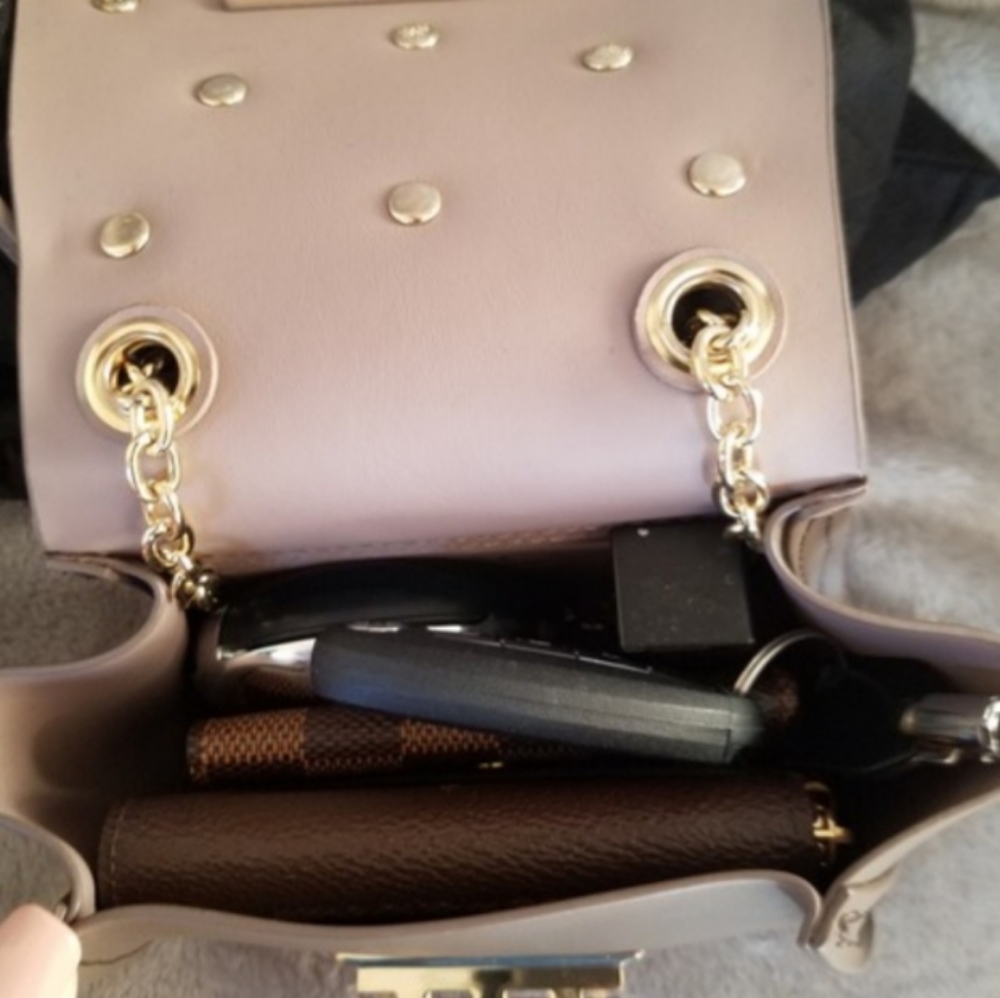 Zac Posen Eartha Mini nude pearl crossbody bag - Picture 5 of 6